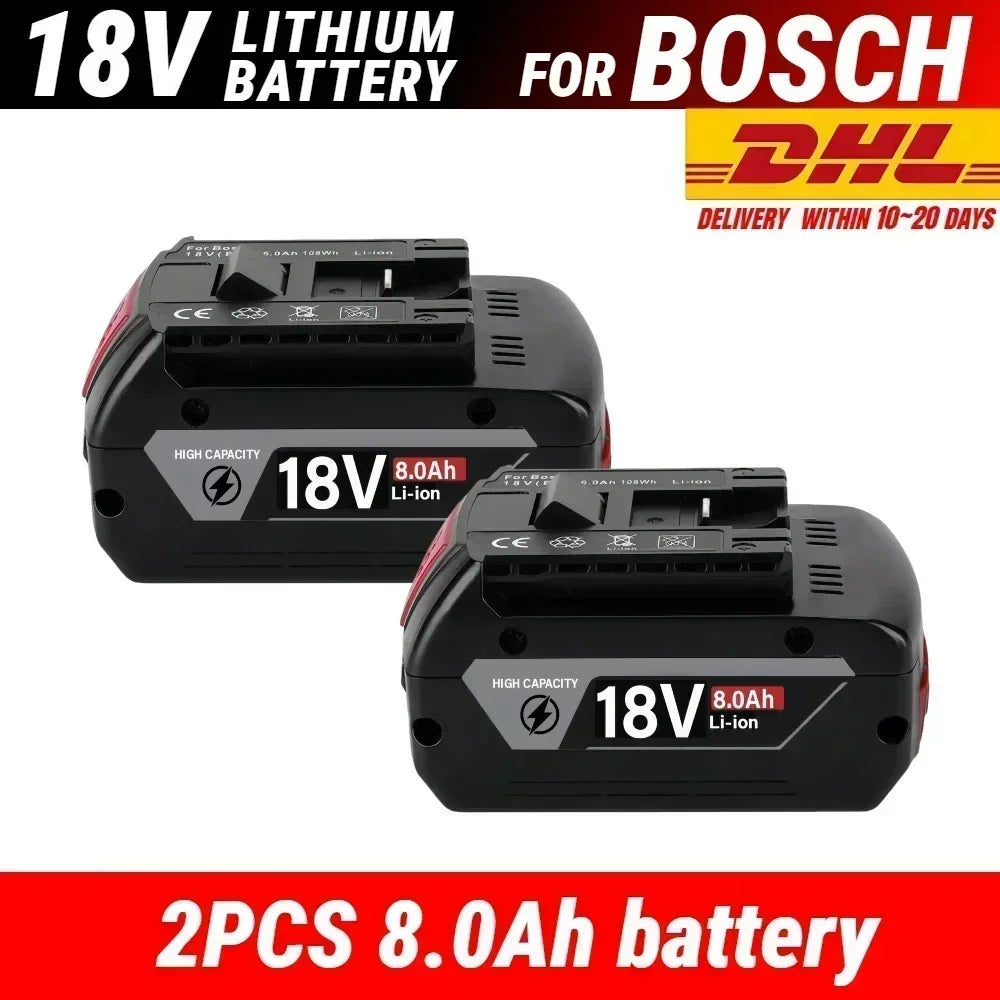 18.0V Power Tools Battery For Bosch Battery GWS 18 V-LI GSR 18-2-LI GSR18 VE-2-LI GSR 18 V-LI GSK 18 V-LI GSB 18v-li GSB 18-2-LI