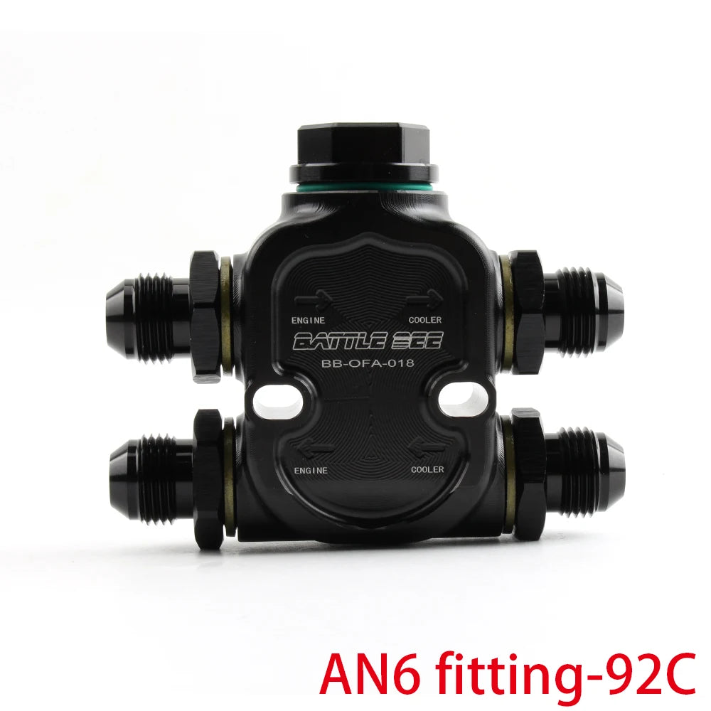 Thermostat Adapter 83C 92C Oil Cooler Thermostat for Engine Transmission Automotive Part Accessory BATTLEBEE BB-OFA-018