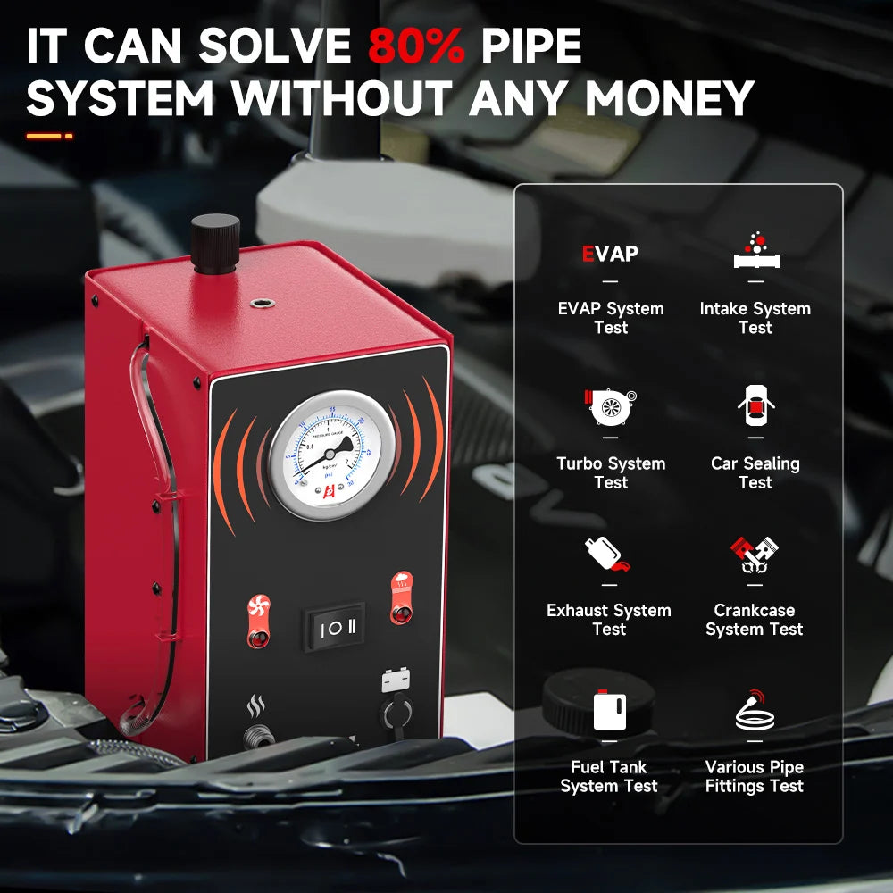 ANCEL S200 Automotive Smoke Machine Built-in Air Pump Evap Smoke Machine Leak Tester Auto Vacuum Leak Detector Diagnostic