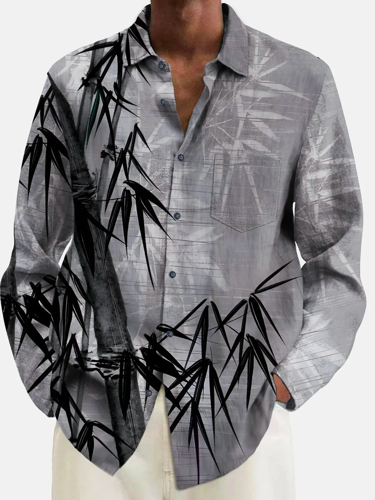 Mens Red Floral Print Long Sleeve Shirt 2023 Fashion Design Luxury Long Sleeve Tops Mens Four Seasons Button Lapel Shirt