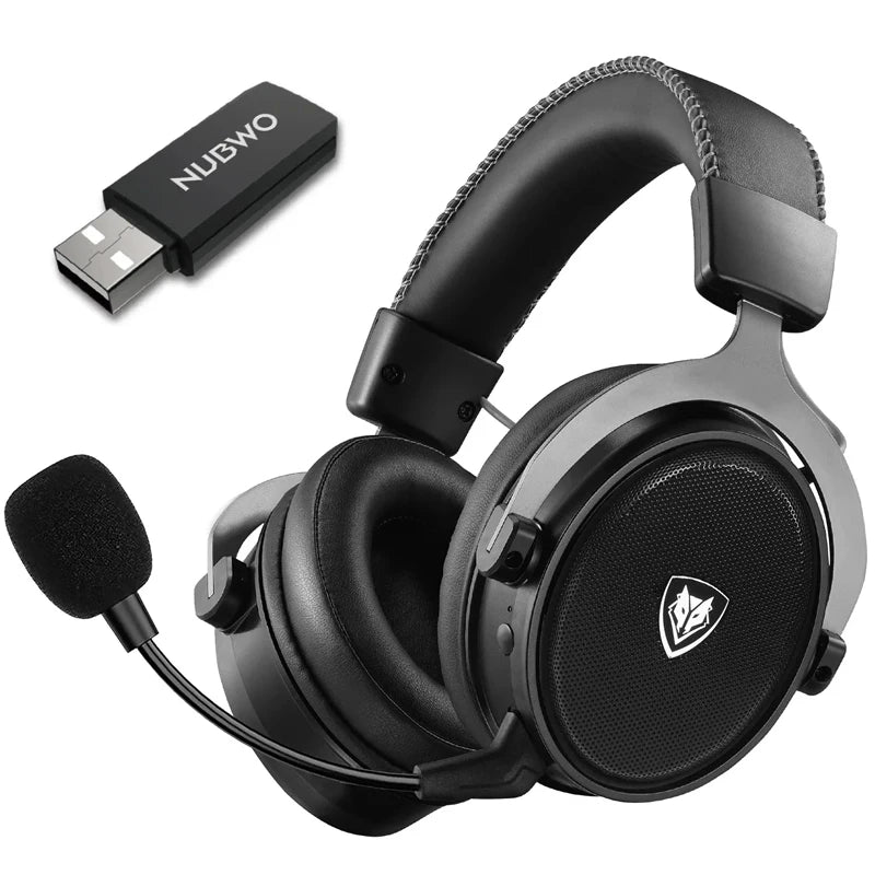 NUBWO G07 Wireless Headsets Gamer 2.4GHz Ultra-Low Latency HIFI Stereo Noise Cancelling MIC Gaming Headphones for PC, PS4, PS5