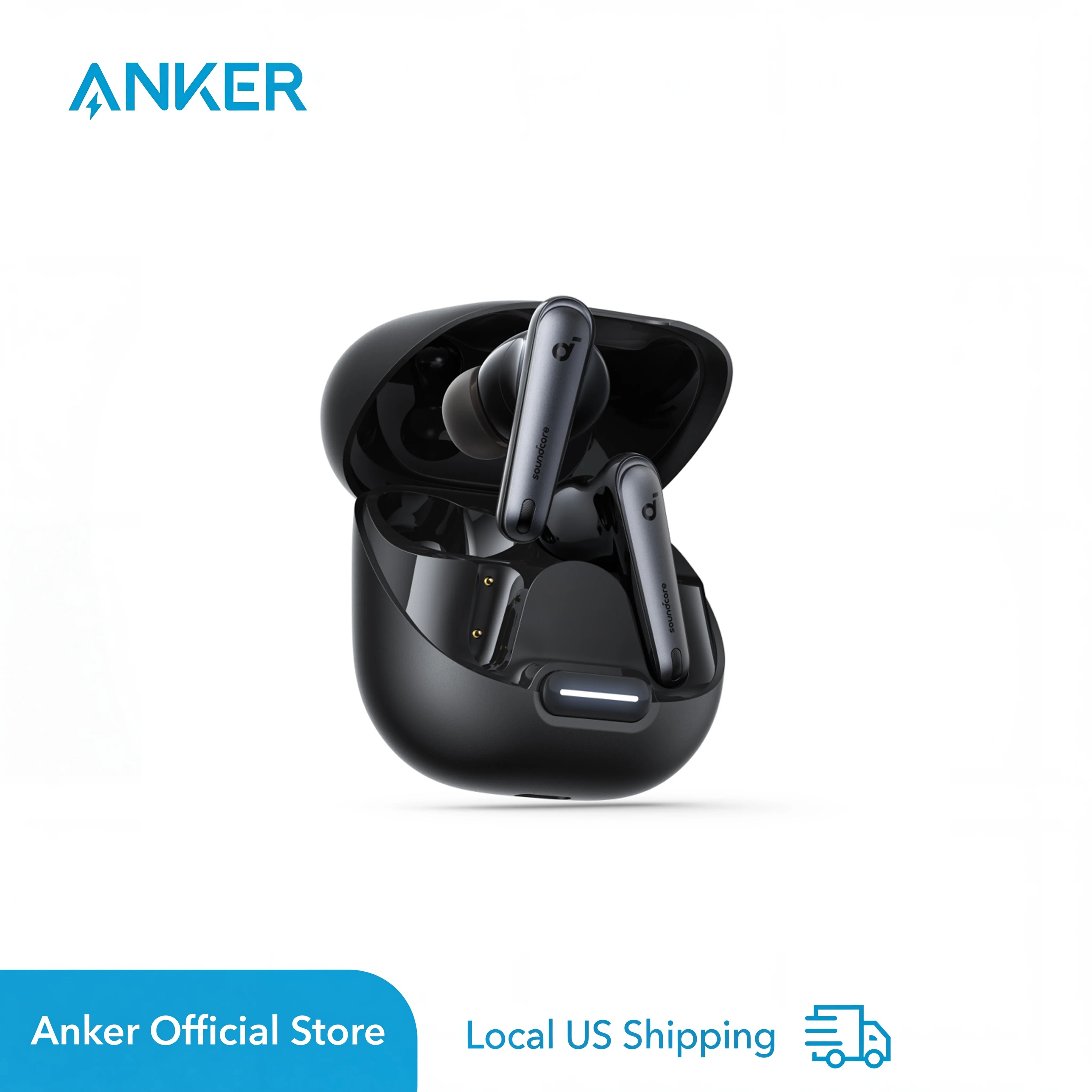 Soundcore by Anker Liberty 4 NC Wireless Earbuds, 98.5% Noise Reduction, Adaptive Noise Cancelling (Refurbished)