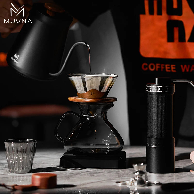 MUVNA Pour Over Coffee Set Coffee Maker Kit，portable Travel Coffee Accessories Tools，coffee Dripper Set for barista Gifts