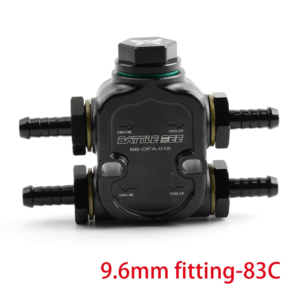 Thermostat Adapter 83C 92C Oil Cooler Thermostat for Engine Transmission Automotive Part Accessory BATTLEBEE BB-OFA-018