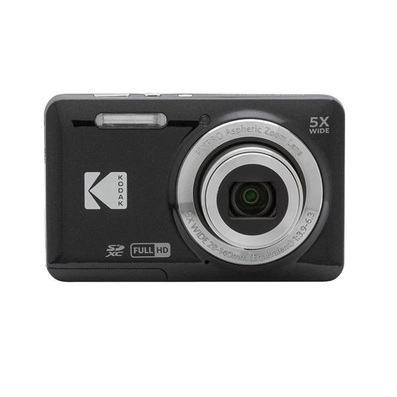 KODAK PIXPRO FZ55-RD 16MP Digital Camera 5X Optical Zoom 28mm Wide Angle 1080P Full HD Video 2.7" LCD Vlogging Camera