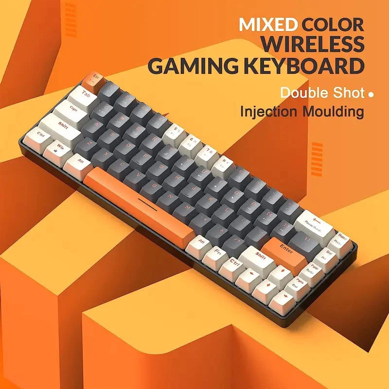 New hot-selling wireless game keyboard, comfortable feel, battery-powered, infinitely stable link, multi-system compatibility.