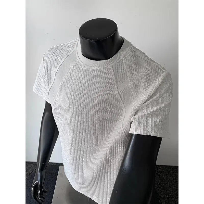 Ins Short-sleeved T-shirt Men's Summer American Cleanfit Handsome Half-sleeved Loose Half-sleeved T-shirt for Men