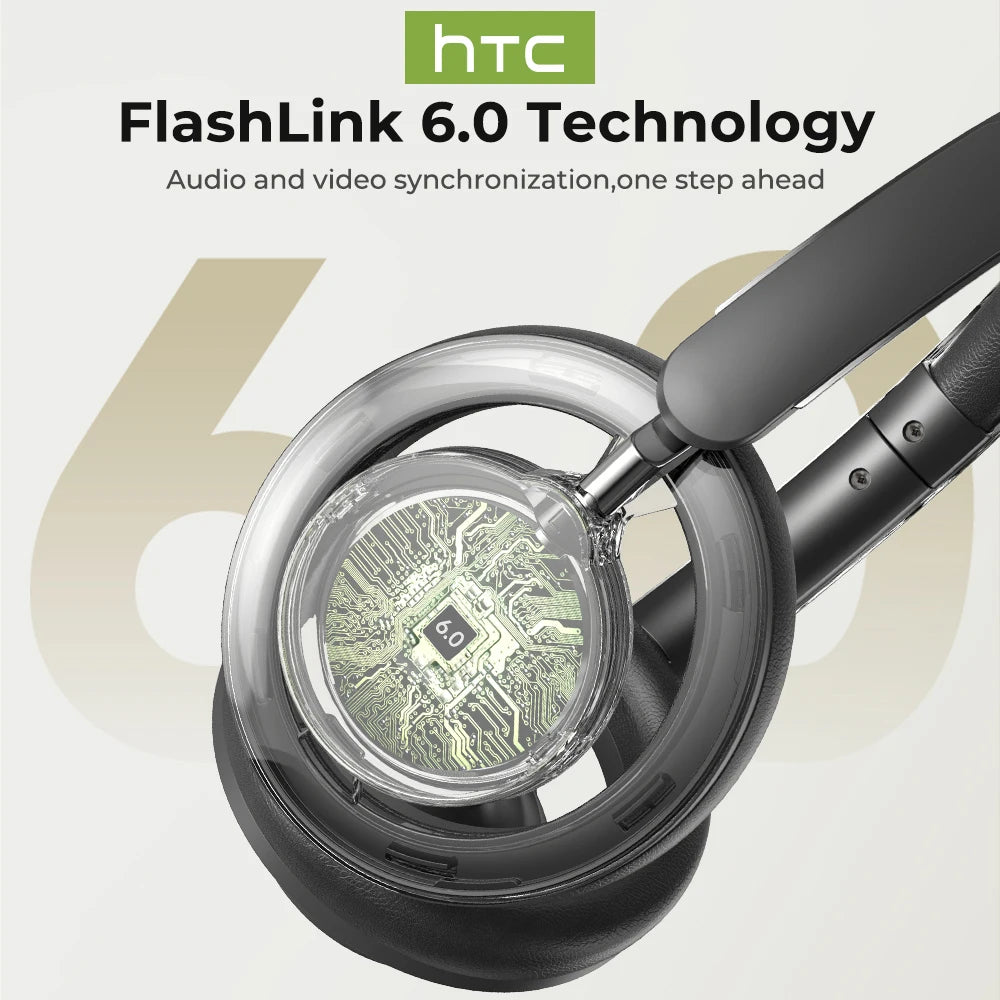 Bluetooth Wireless Headset HTC HP06 OWS TWS Open Ear Hook Sports Earbuds BT6.0 IPX5 HiFi Sound Headphones Type C Choice
