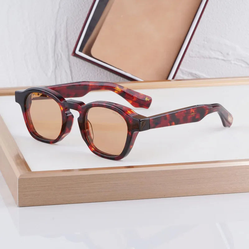 Zephirin 10th Anniversary Sunglasses Men And Women Thick Acetate Luxury Fashion Design UV400 Classical Vintage Glasses With Case