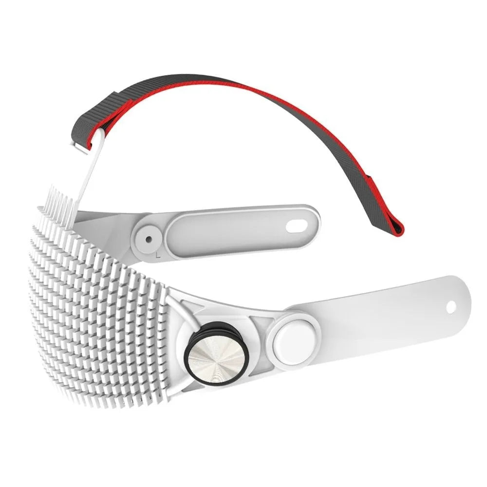 Adjustable VR Headbands Ergonomic Breathable Fixed Support Strap Stable Soft Silicone Head Strap for Meta Ques t3/Quest 3S