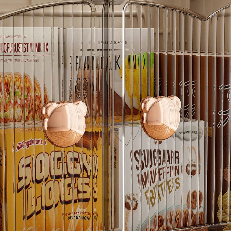 Snack storage shelf, large floor cart for the living room, toy organizing folding cabinet, movable household storage box