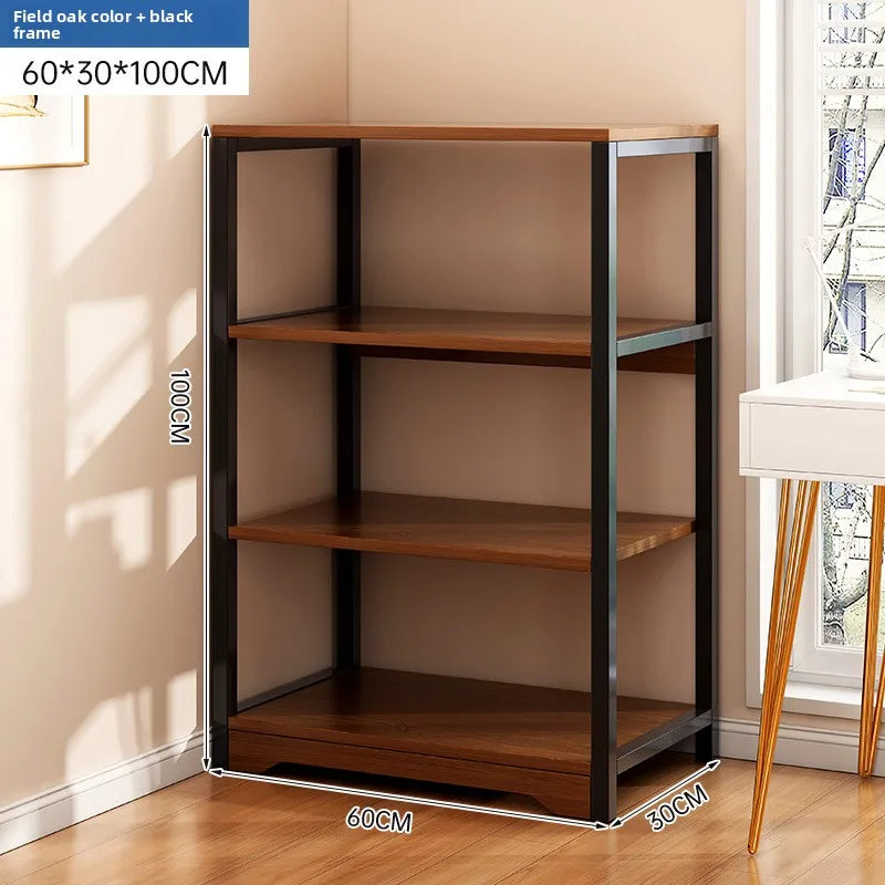 Bookshelf Floor-to-ceiling shelf Integrated wall-to-wall multi-layer storage rack Bedroom wall display cabinet Office shelf
