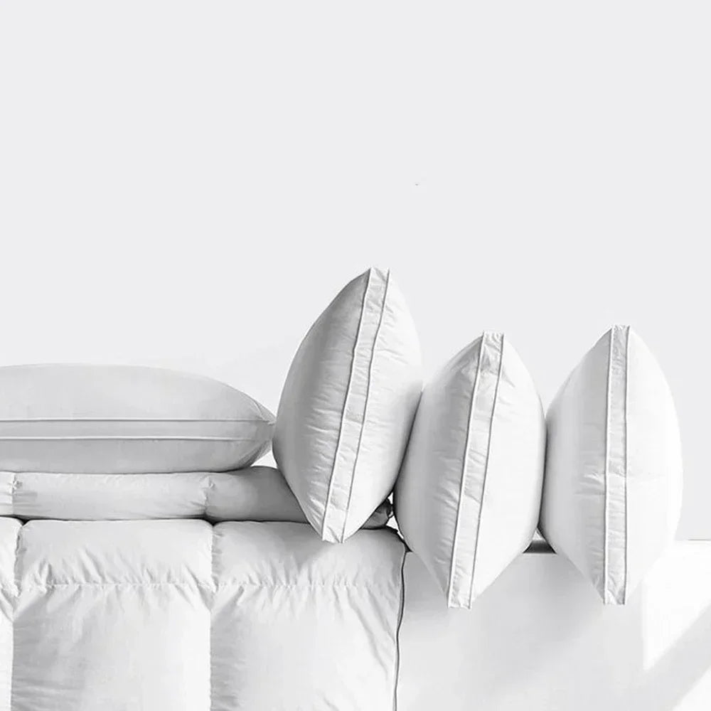 5 Star Hotel Pillow, 100% Cotton Bed Pillow, Ergonomic Neck Support Pillow for Adults Home