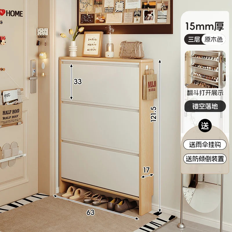 Storage Entrance Shoe Rack Organizer Living Room Hallway Hotel Shoe Rack Modern Wooden Organizador Zapatos Home Furniture