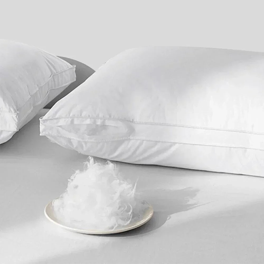 5 Star Hotel Pillow, 100% Cotton Bed Pillow, Ergonomic Neck Support Pillow for Adults Home