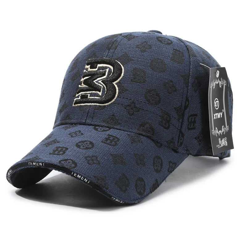 New Fashionable Versatile Baseball Hat MB Letter Embroidery Breathable Sunscreen Duckbill Cap Women Men Four Seasons Casual Hats
