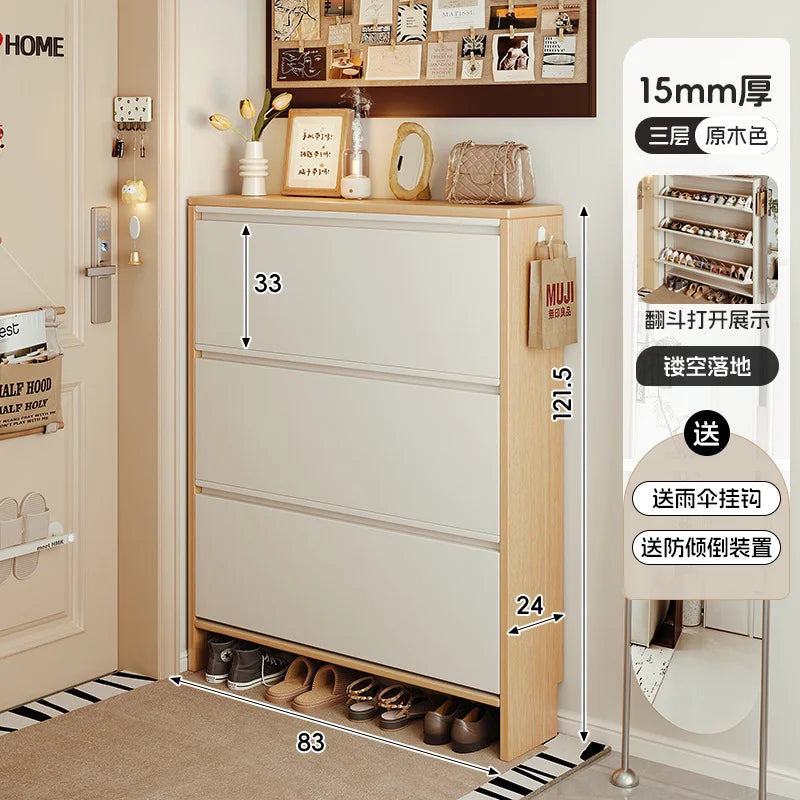 Storage Entrance Shoe Rack Organizer Living Room Hallway Hotel Shoe Rack Modern Wooden Organizador Zapatos Home Furniture