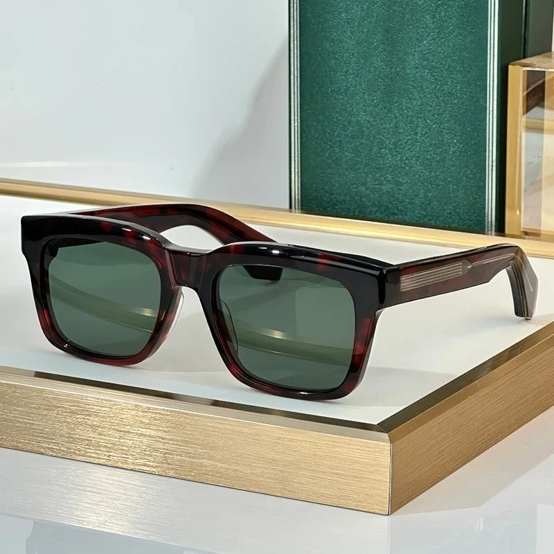 New TORINO Square Polarized Lenses Sunglasses Photochromic High Quality Thick Acetate Uv400 Men Designer Brand Eyeglasses