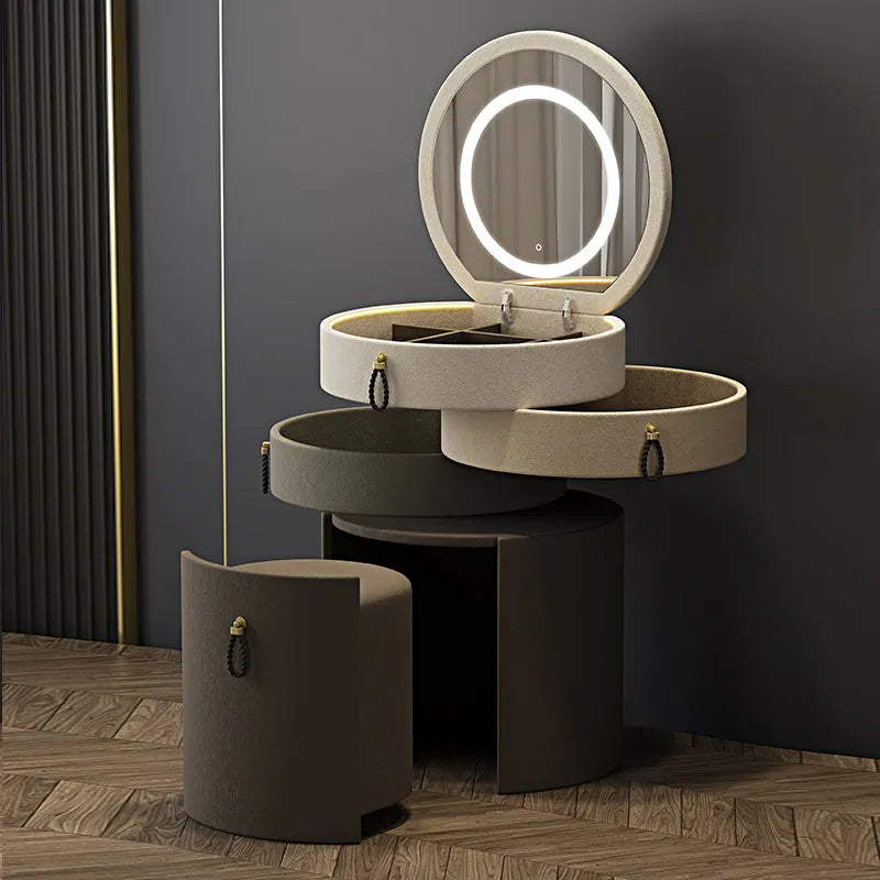 Glamour Elegant Quality Dressing Table Creative Aesthetic Nordic Makeup Vanities Storage Tocadores Maquillaje Bedroom Furniture