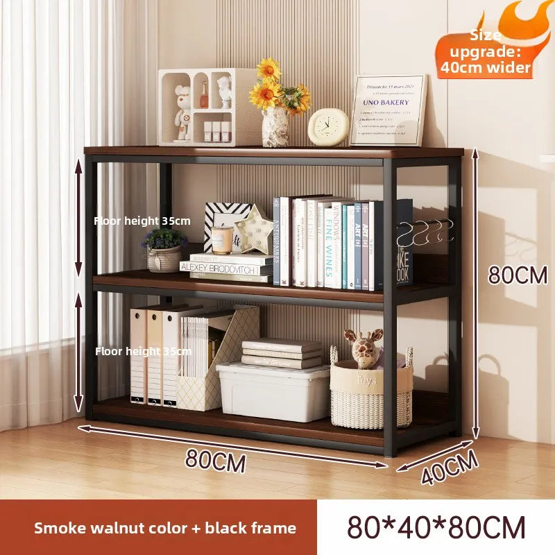 Bookshelf Floor-to-ceiling shelf Integrated wall-to-wall multi-layer storage rack Bedroom wall display cabinet Office shelf