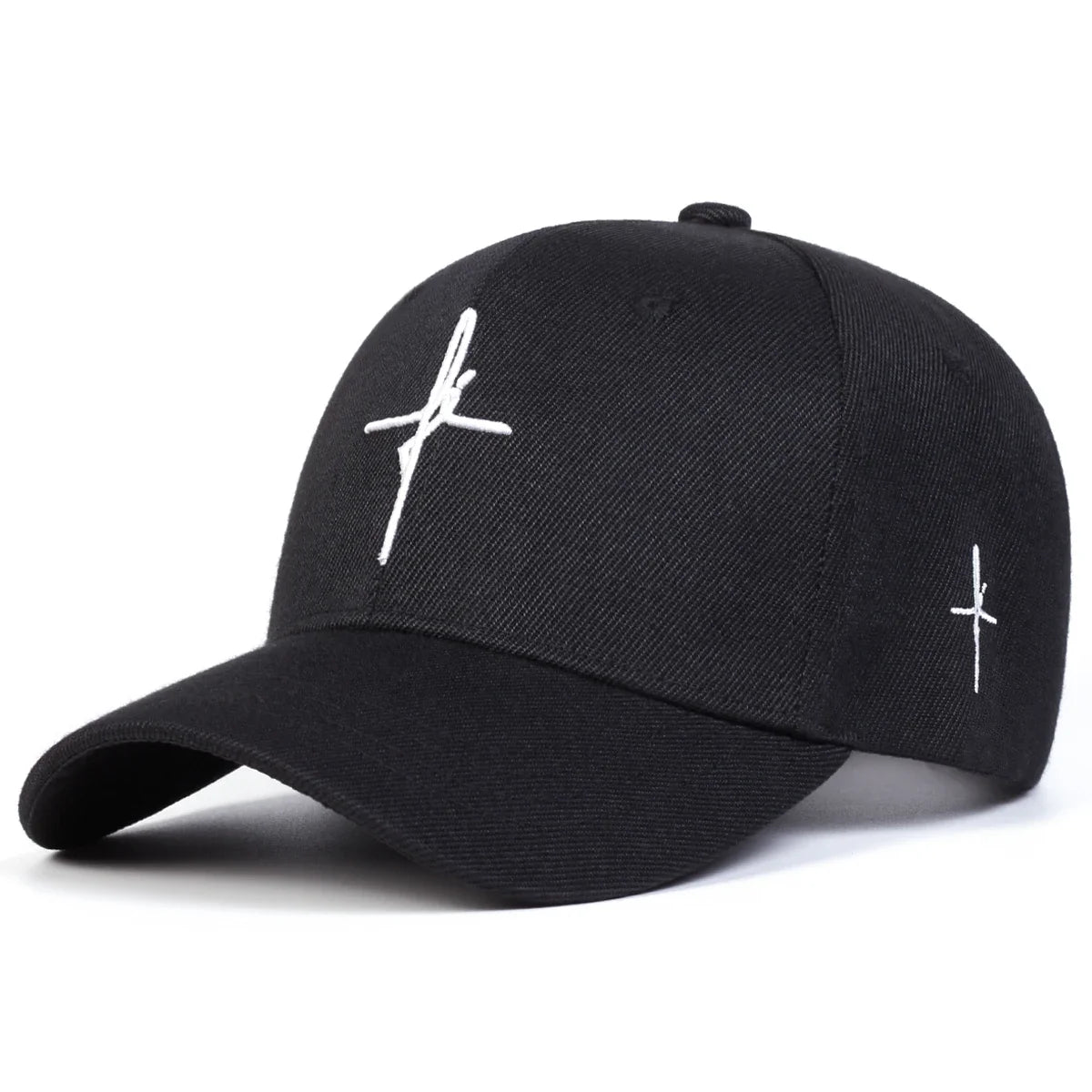 Unisex Personality Cross Embroidery Baseball Caps Spring Autumn Outdoor Adjustable Casual Hats Sunscreen Hat