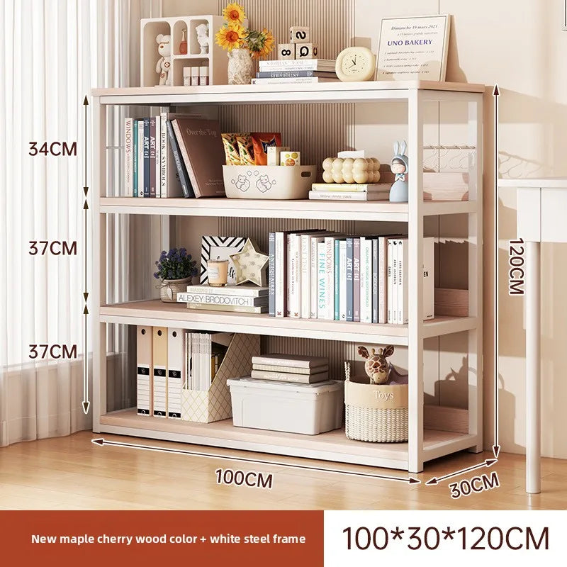 Bookshelf Floor-to-ceiling shelf Integrated wall-to-wall multi-layer storage rack Bedroom wall display cabinet Office shelf
