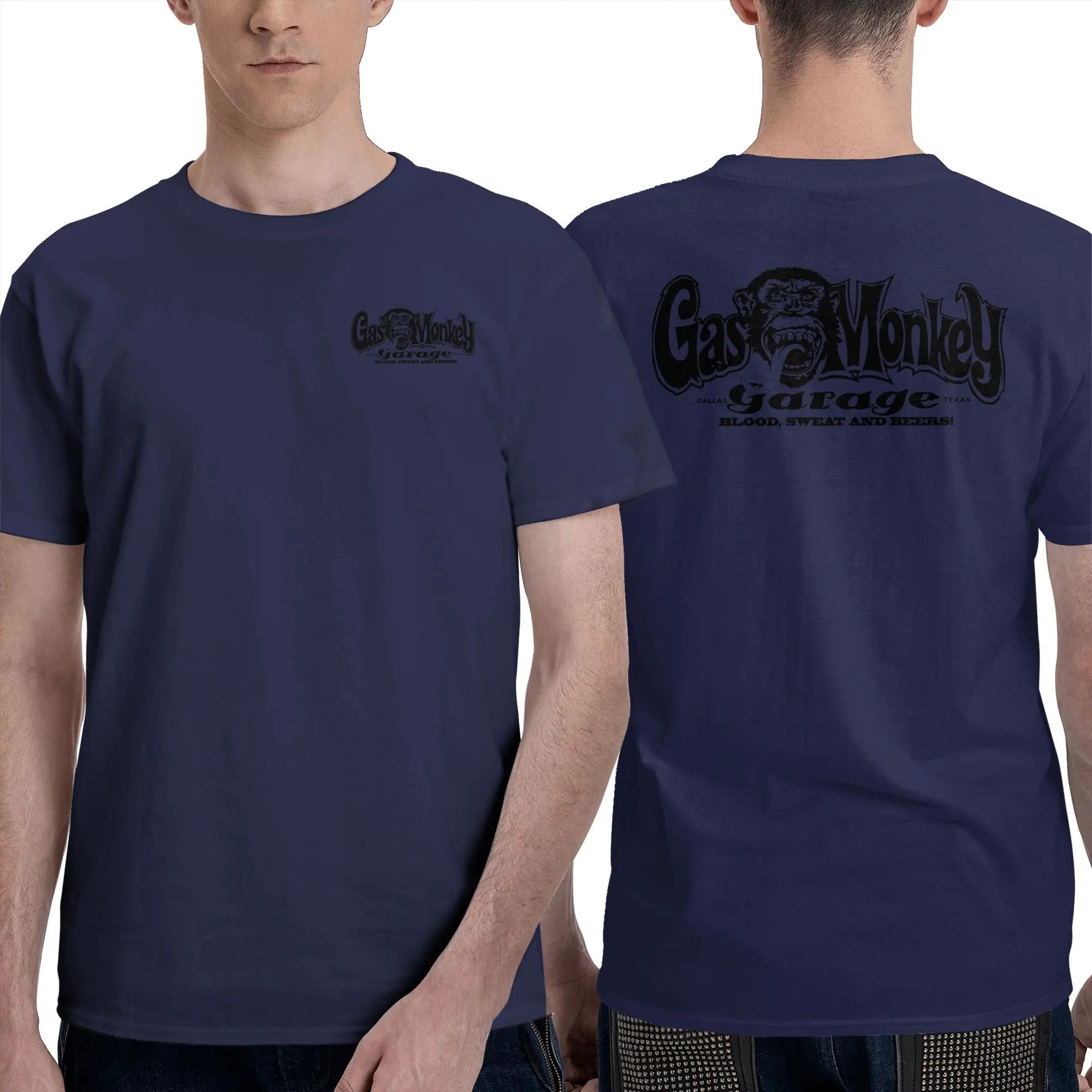 Men T-Shirt Gas Monkeys Garage Graphic T Shirts Popular  Summer Tees Streetwear Casual Cotton Tops Gift