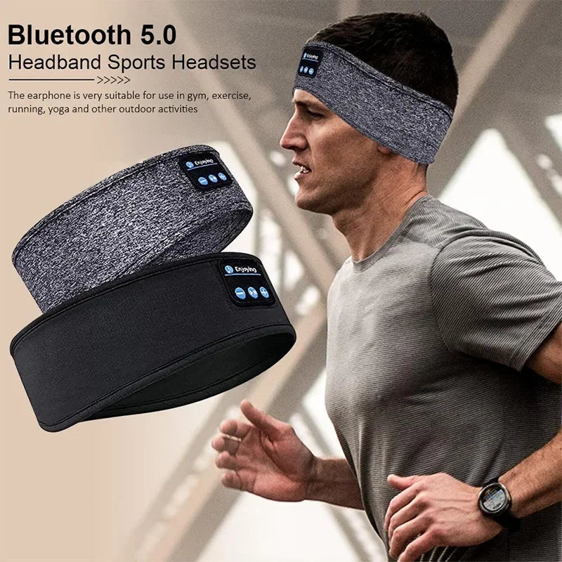 Bluetooth Earphones Sports Side Sleeping Headband Elastic Wireless Headphones Music Eye Mask Wireless Bluetooth Headset Headband