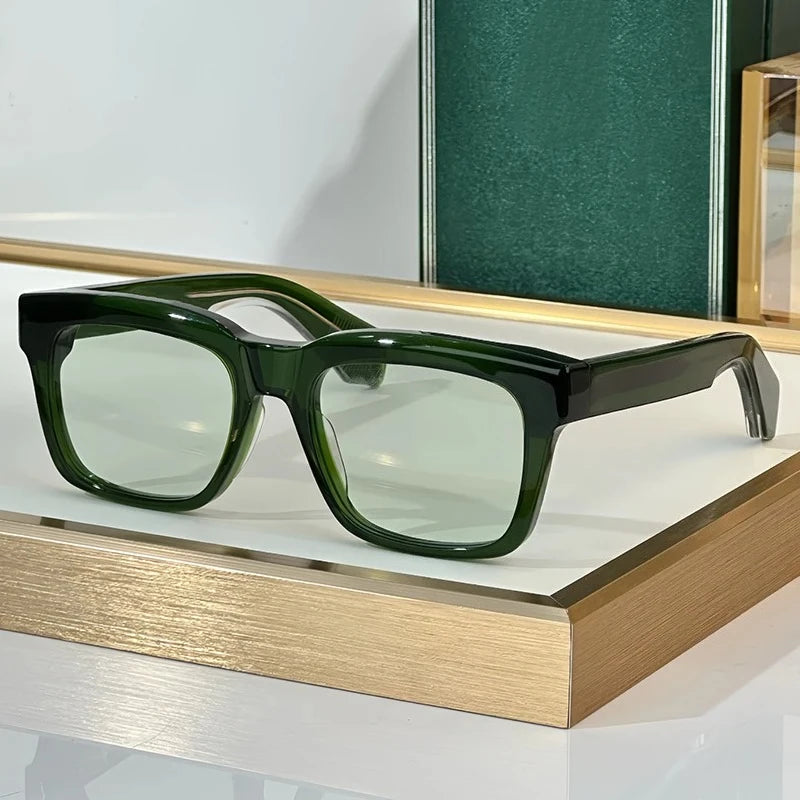New TORINO Square Polarized Lenses Sunglasses Photochromic High Quality Thick Acetate Uv400 Men Designer Brand Eyeglasses