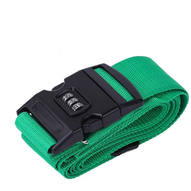 Adjustable Cipher Luggage Strap Travel Essential Accessories Suitcase Supplies Fixed Belt Password Strap for 18-34 Inch Suitcase