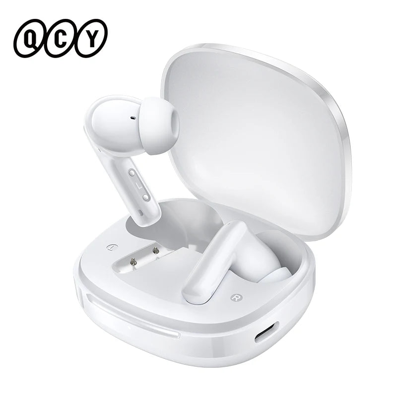QCY T13 Pro HT23 Adaptive ANC Wireless Earbuds 13mm Drivers Powerful Bass 50dB Hybrid ANC Bluetooth 6.0 Earphones 6 Mics ENC 47H