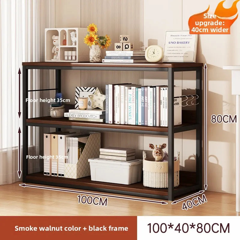 Bookshelf Floor-to-ceiling shelf Integrated wall-to-wall multi-layer storage rack Bedroom wall display cabinet Office shelf
