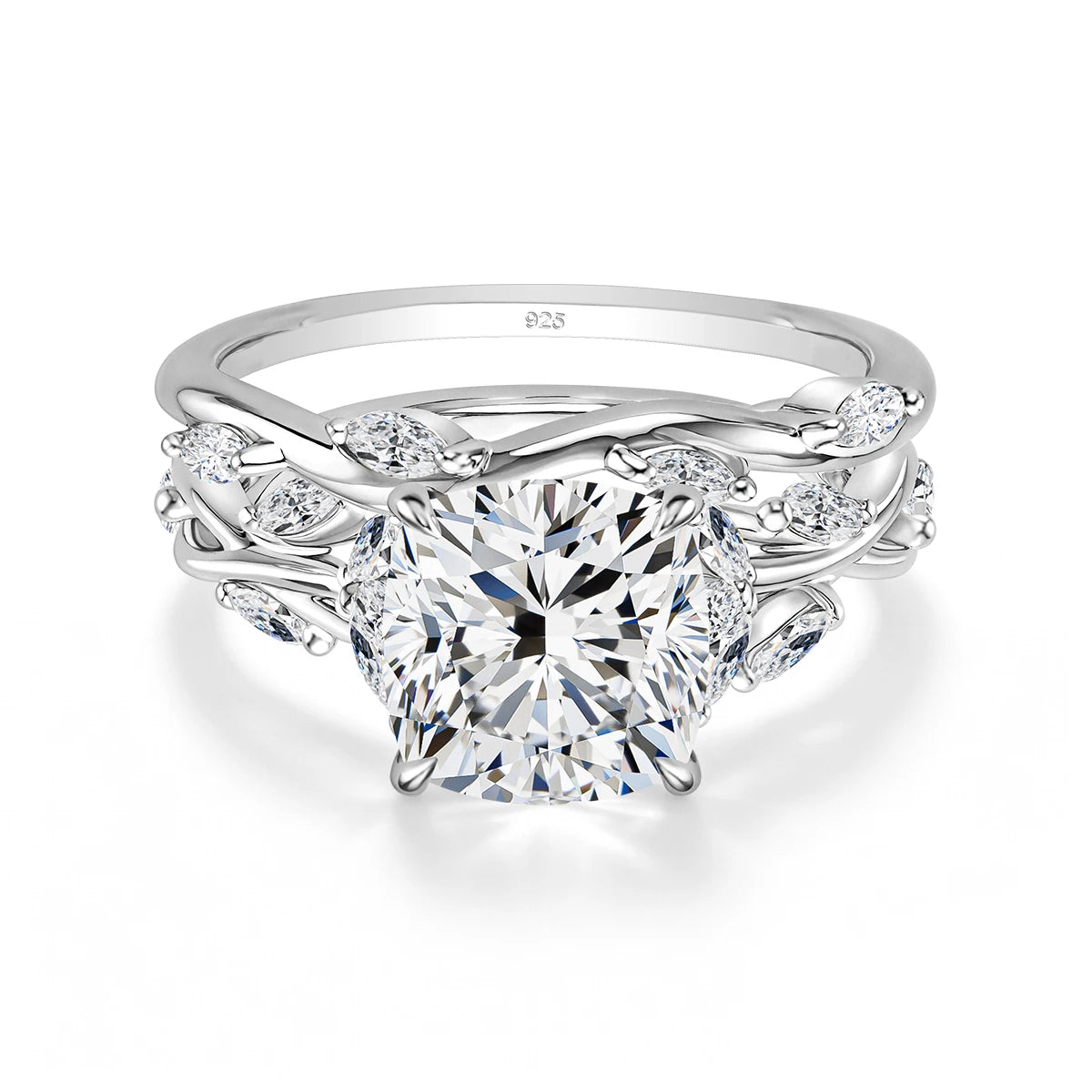 Luxury Quality 14K Gold Filled 3CT Marquise Cut Moissanite Wedding Ring D Color Certified Silver 925 Anniversary Jewelry for her