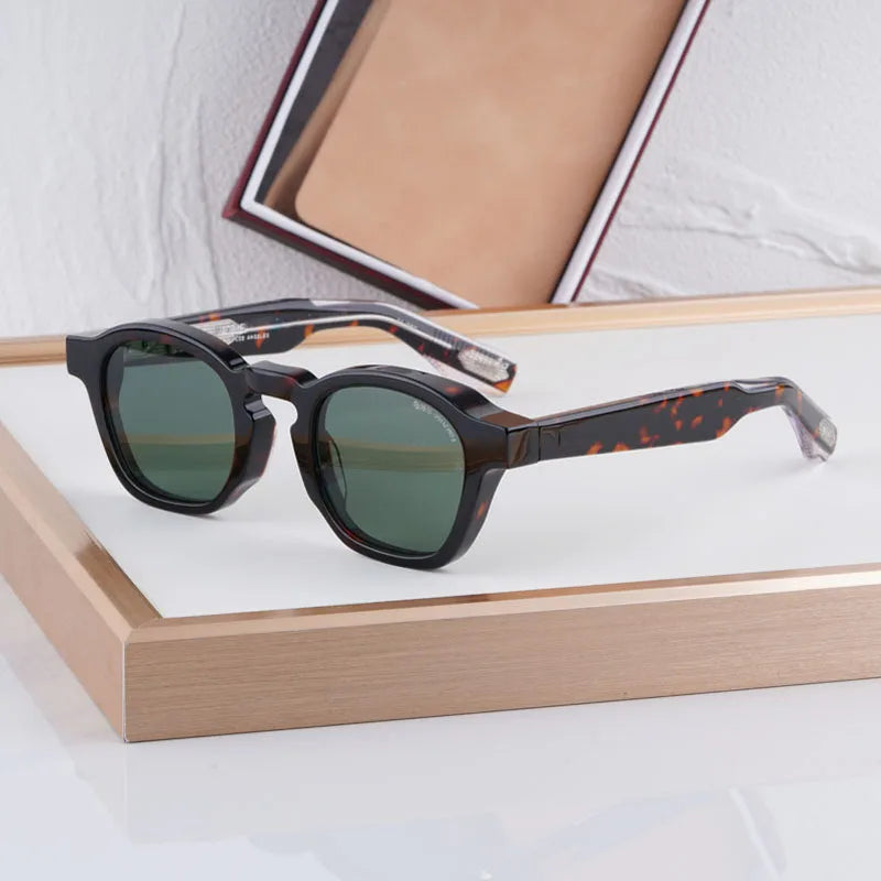 Zephirin 10th Anniversary Sunglasses Men And Women Thick Acetate Luxury Fashion Design UV400 Classical Vintage Glasses With Case