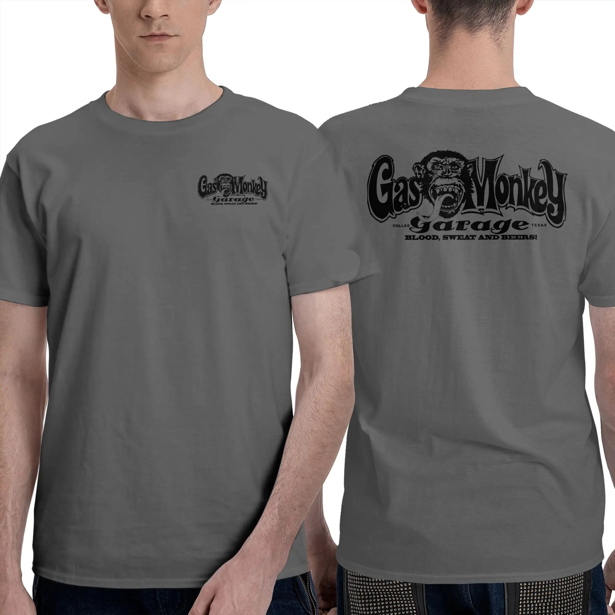Men T-Shirt Gas Monkeys Garage Graphic T Shirts Popular  Summer Tees Streetwear Casual Cotton Tops Gift
