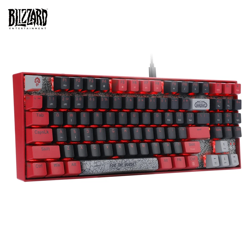 Blizzard YGM1 USB Wired Mechanical Gaming Keyboard 89 Keys detachable cable Gamer for Laptop pc Computer