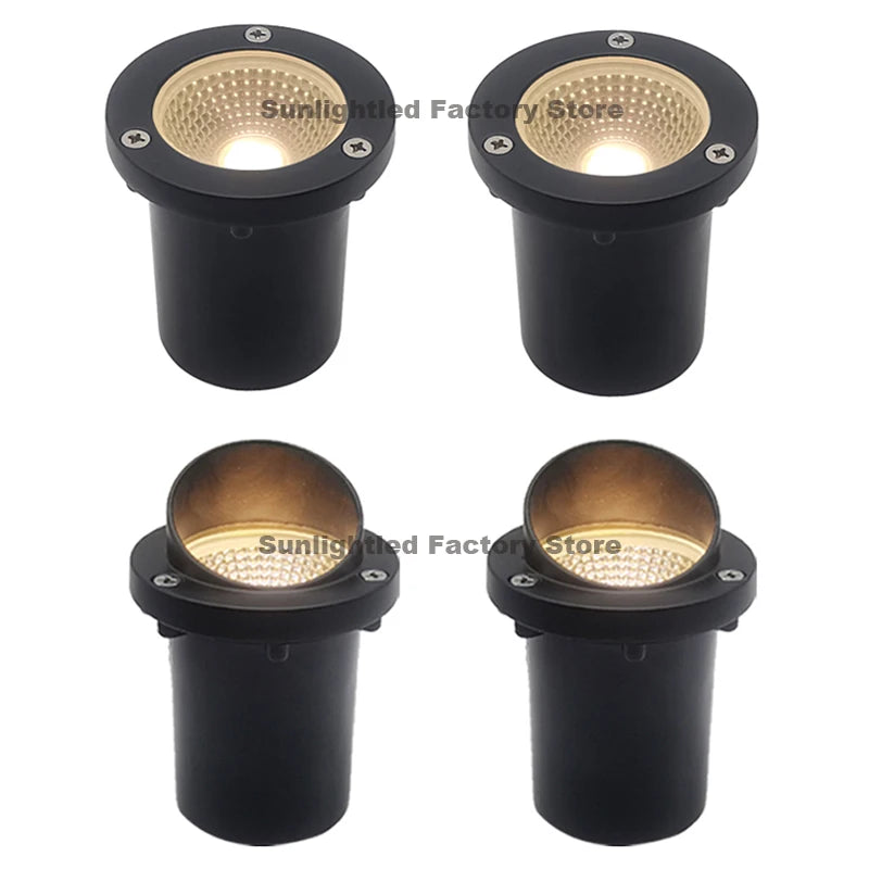 LED Underground Lamp Waterproof In-Ground Light Buried Light Landscape Lighting for Path Deck Garden Outdoor Lamp 12V 220V