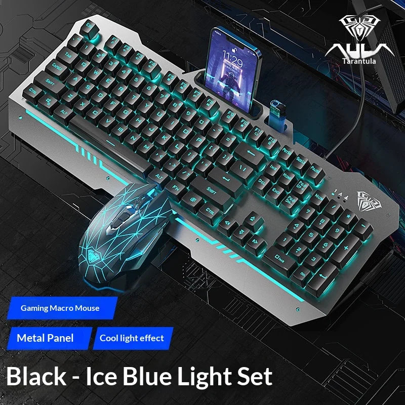 F3010 Mechanical Feel Wired Keyboard Ergonomic Design for Gaming Office Laptop Desktop Computer Home Adult