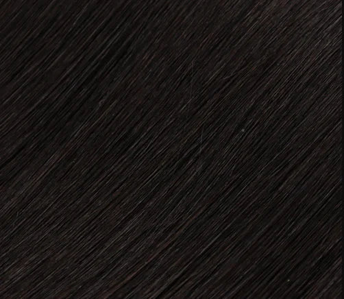 Tape in Hair Extensions Real Human Hair 18 Inches Seamless Straight Invisible Double Sided Tape in Hair Extensions #1B