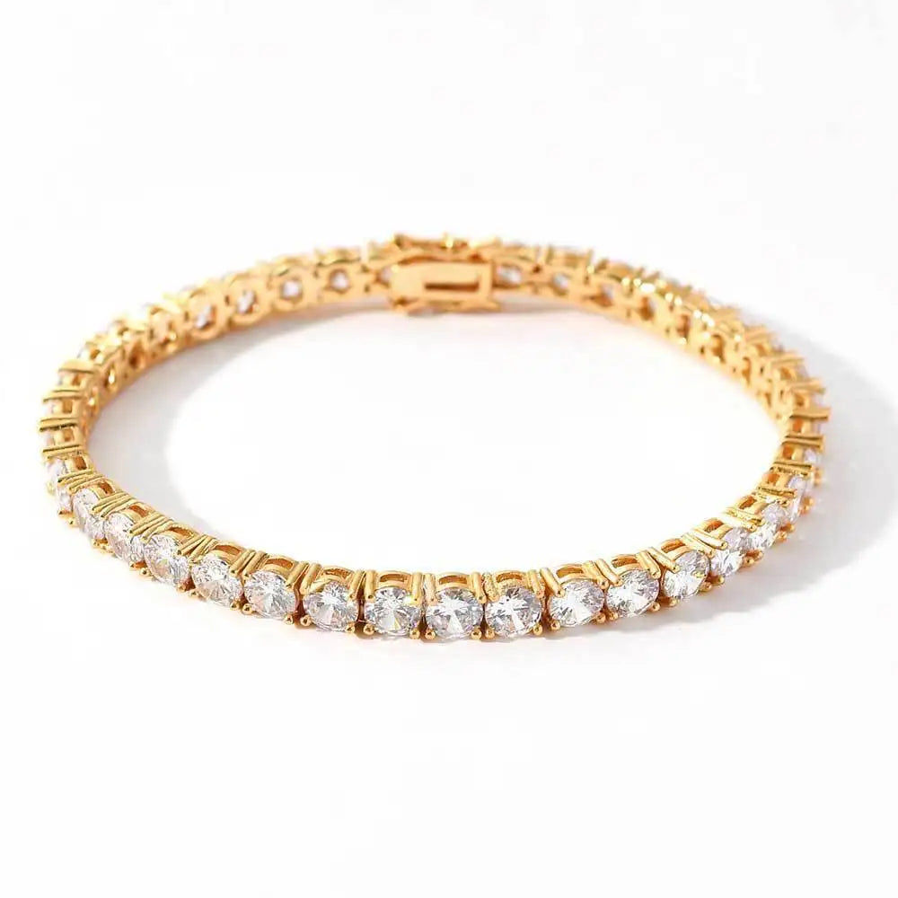 D VVS1 Moissanite Tennis Bracelet Original s925 Sterling Silver Plated 18k White Gold with GRA Necklace for Women Man