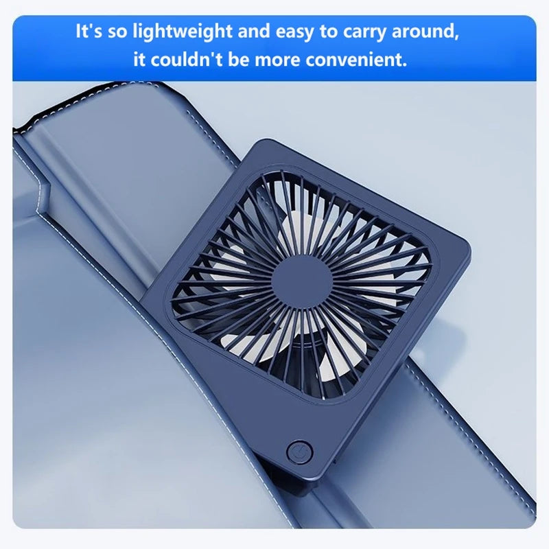 Lenovo Ultra Thin Rechargeable Desktop Fan 3 Speed Portable Mini Table Cooling Fan Type-C Charging for Office Bedroom Travel