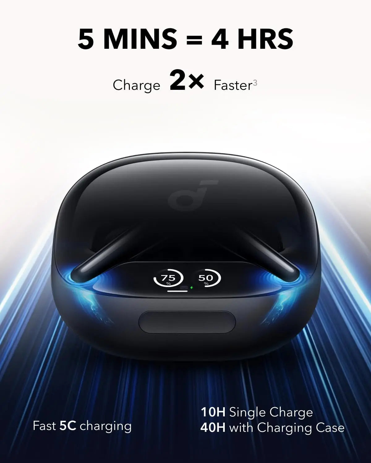 Soundcore Liberty 4 Pro by Anker, Noise Cancelling Wireless Earbuds, Real-Time Adaptive Noise Cancelling (Refurbished)