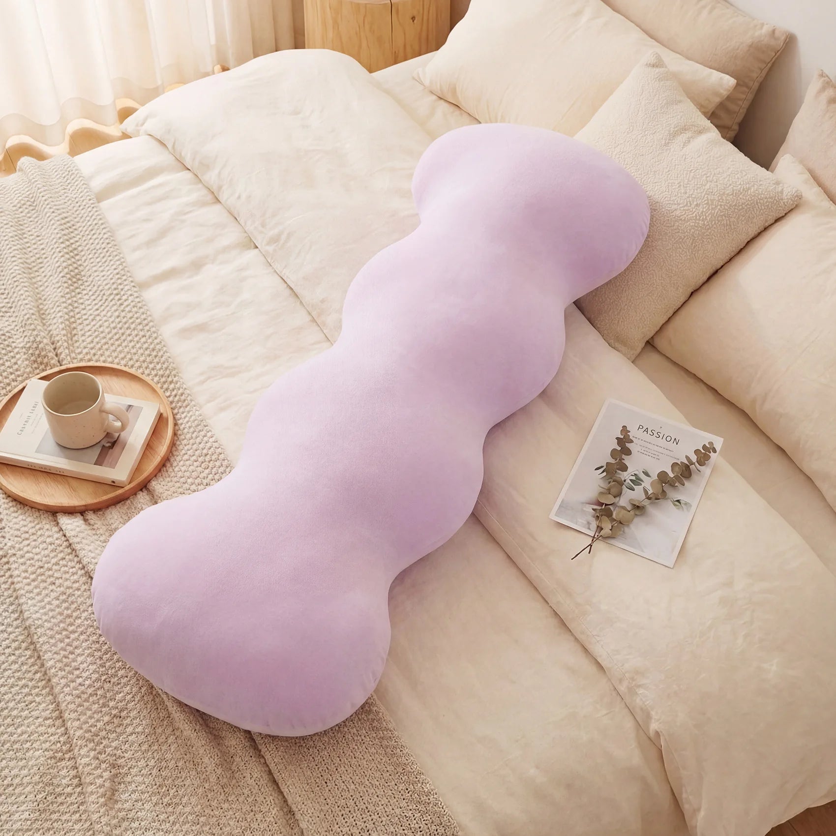 Pillows for Sleeping Detachable and Washable Ice Silk Women's Sleeping Leg Clip Long Pillow for Pregnant Women's Side Sleeping