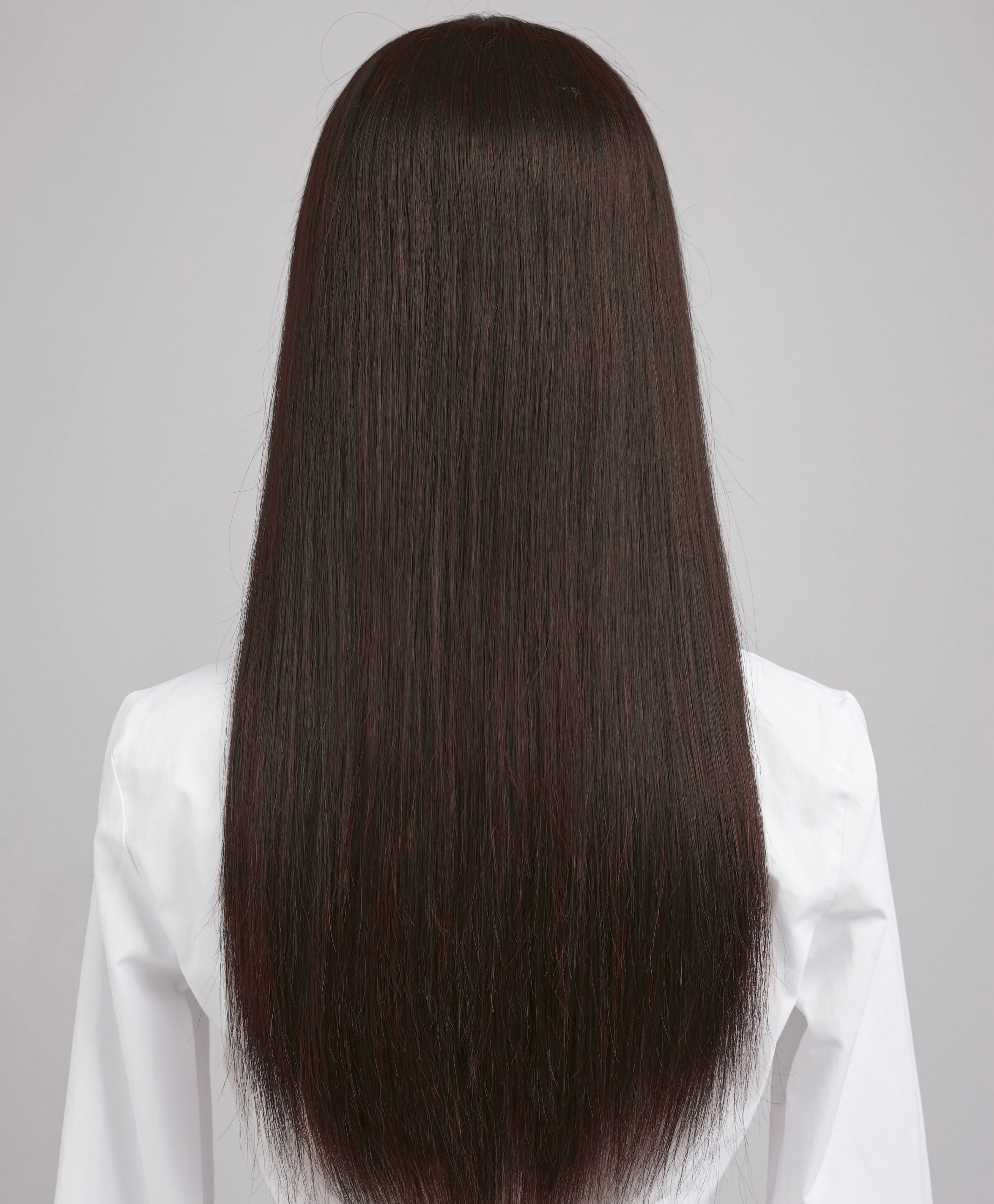 4# Brown Silk Base Hand Tied Wig with PU Edge European Hair Natural Scalp Look Light Thin Breathable Glueless Ready-to-Wear Wig