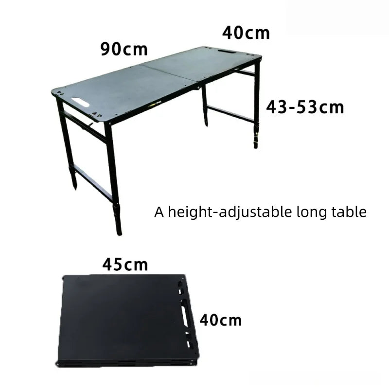 Outdoor Multifunctional IGT Tactical Table Portable Folding Table Can Be Raised And Lowered Picnic Table