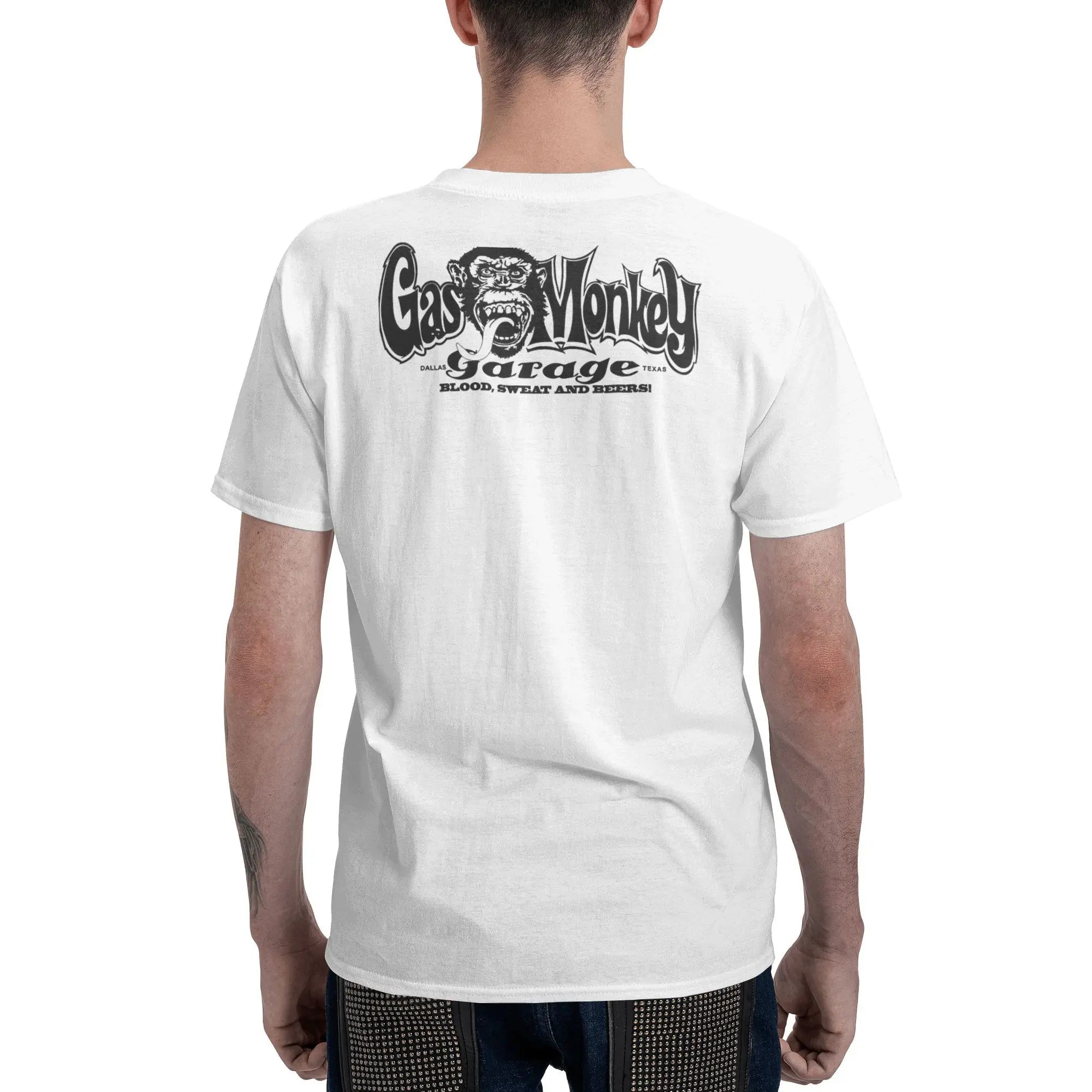 Men T-Shirt Gas Monkeys Garage Graphic T Shirts Popular  Summer Tees Streetwear Casual Cotton Tops Gift