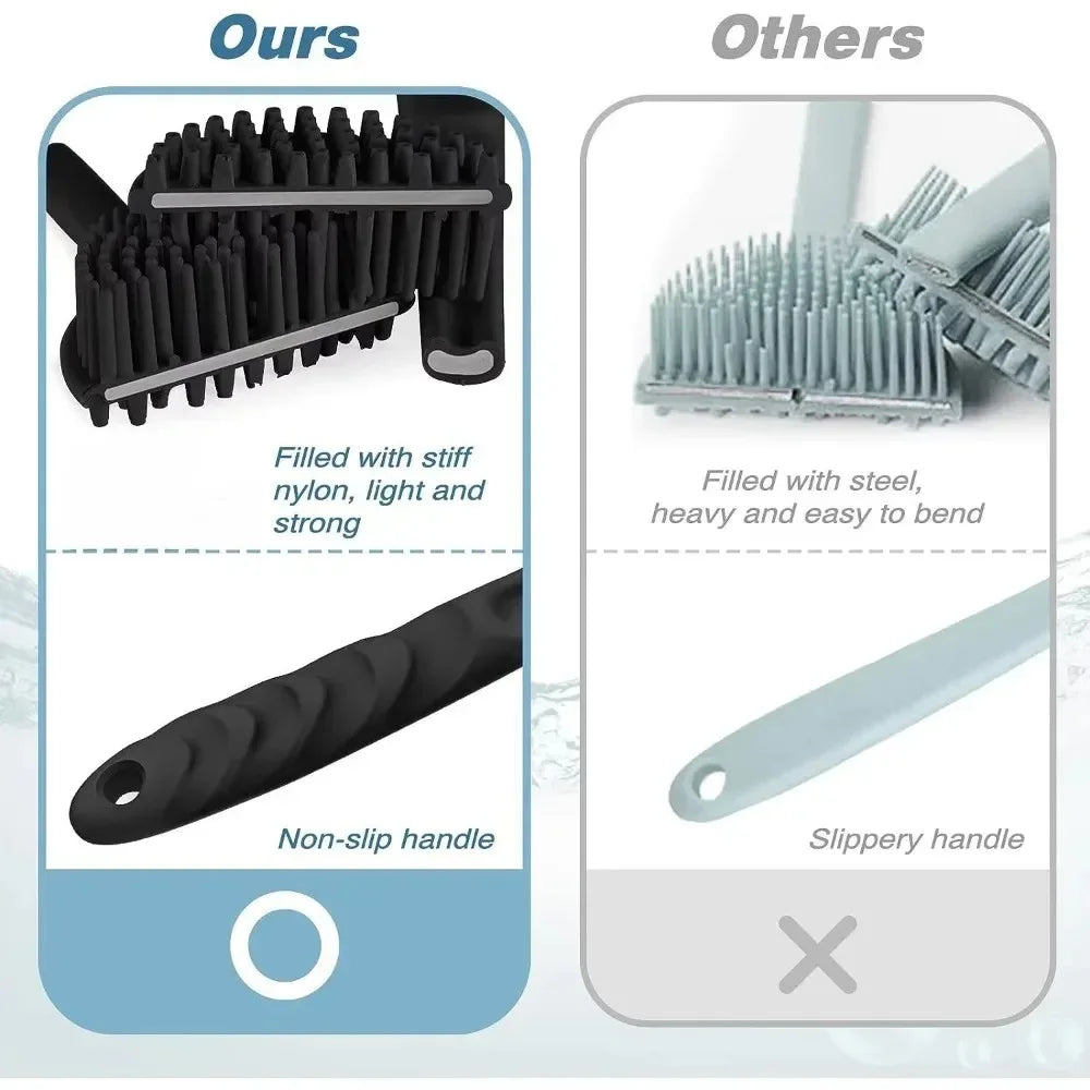 Long Handle Bath Brush Bathroom Body Brushes Back Ball Brush Mud Back Scrubber Shower Massage Brush Exfoliation Bathroom Tools