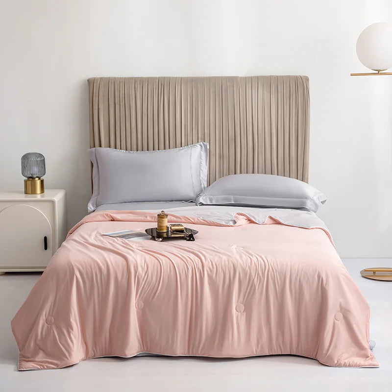 High Quality Cooling Blankets Smooth Air Condition Comforter Lightweight Summer Quilt with Double Side Cold  Cooling Fabric