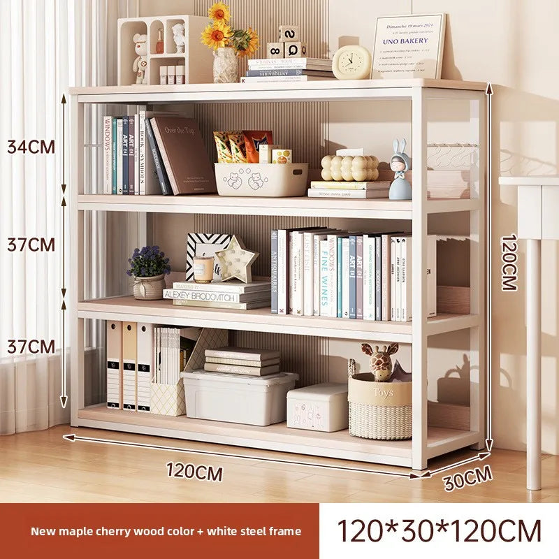 Bookshelf Floor-to-ceiling shelf Integrated wall-to-wall multi-layer storage rack Bedroom wall display cabinet Office shelf