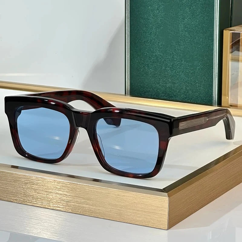 New TORINO Square Polarized Lenses Sunglasses Photochromic High Quality Thick Acetate Uv400 Men Designer Brand Eyeglasses